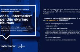 Įmonė “Intermedix” skelbia papildomą konkursą skatinamosioms stipendijoms