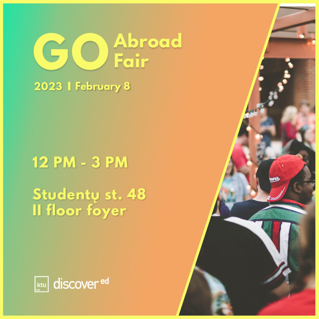 GO Abroad Fair 2023 Informatikos Fakultetas KTU