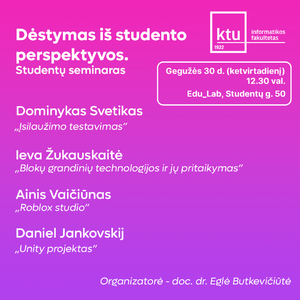 Dėstymas iš studento perspektyvos