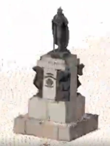 Nuskanuotas paminklas Kaune